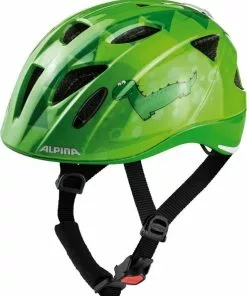 Alpina Kinderhelm Ximo Flash Green Dino Gr. 47-51 Cm