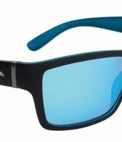 Alpina Sonnenbrille Kacey Schwarz Matt Blau Glas Blau Versp. S3