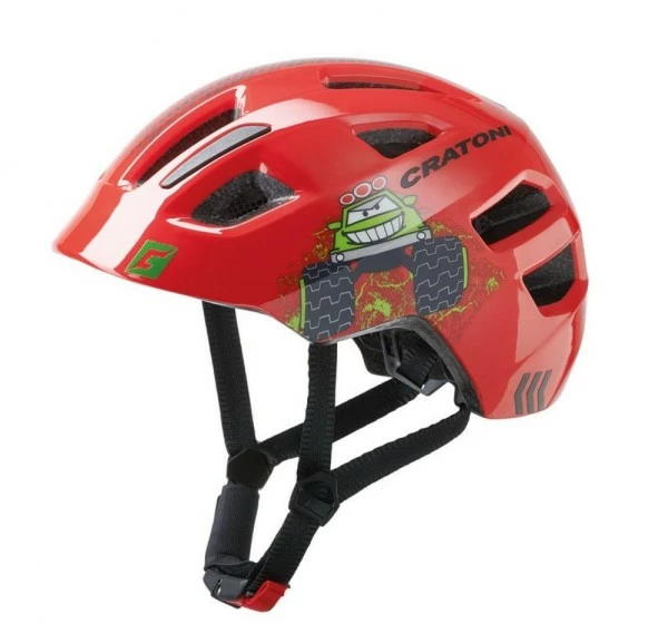Cratoni Kinderhelm Maxster Kid Truck/rot Glanz Gr. XS/S 46-51 Cm 3 Cratoni Kinderhelm Maxster Kid Truck/rot Glanz Gr. XS/S 46-51 Cm