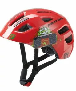 Cratoni Kinderhelm Maxster Kid Truck/rot Glanz Gr. S/M 51-56 Cm