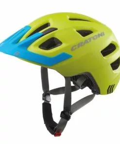Cratoni Kinderhelm Maxster Pro Kid Gr. S/M 51-56cm Lime/blau Matt