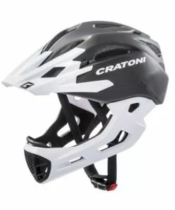 Cratoni Helm C-Maniac Freeride Schwarz/weiß Matt Gr. M/L 54-58 Cm