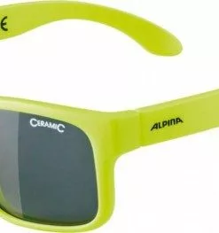 Sonnenbrille Alpina Mitzo Rahmen Neon Yellow Glas Black Mirror.S3