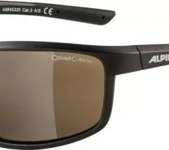 Alpina Sonnenbrille Defey Rahmen Tinn Matt Black Glas Brown Mir