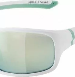 Alpina Sonnenbrille Lyron S Rahmen White Pistachio Glas Emerald Mirror