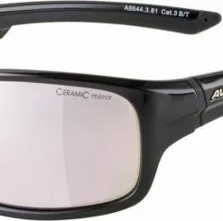 Alpina Sonnenbrille Lyron S Rahmen Black Glas Rose-gold Mirror