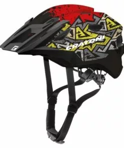 Cratoni Kinderhelm AllRide Jr. MTB Wild/rot Matt Gr. Unisize 53-59 Cm