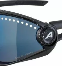 Alpina Sonnenbrille 5W1NG CM+ Rahmen Black Blur Glas Blue Mirror