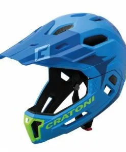Cratoni Helm C-Maniac 2.0 MX MTB Blau/lime Matt Gr. M/L 54-58 Cm