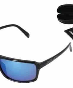 XLC Sonnenbrille Phoenix Rahmen Schwarz Gläser Blau Verspiegelt