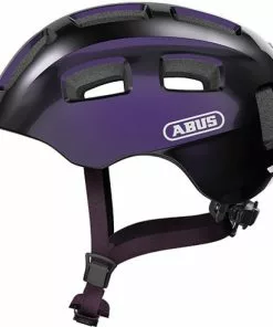 Abus Kinderhelm Youn-I 2.0 Black Violet Gr. M 52-57 Cm
