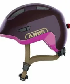 Abus Kinderhelm Smiley 3.0 ACE LED Royal Purple Gr. S 45-50 Cm